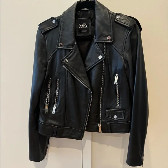 Zara Leather Jacket - Picture 1 of 5